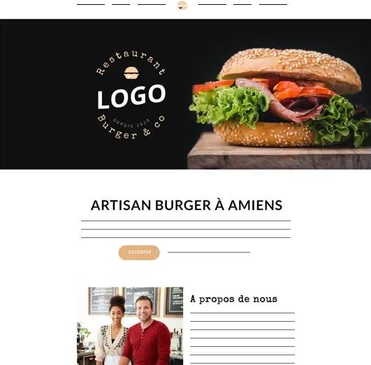Beispiel für eine Restaurant-Website