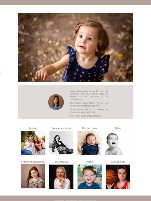 Website einer Fotografin