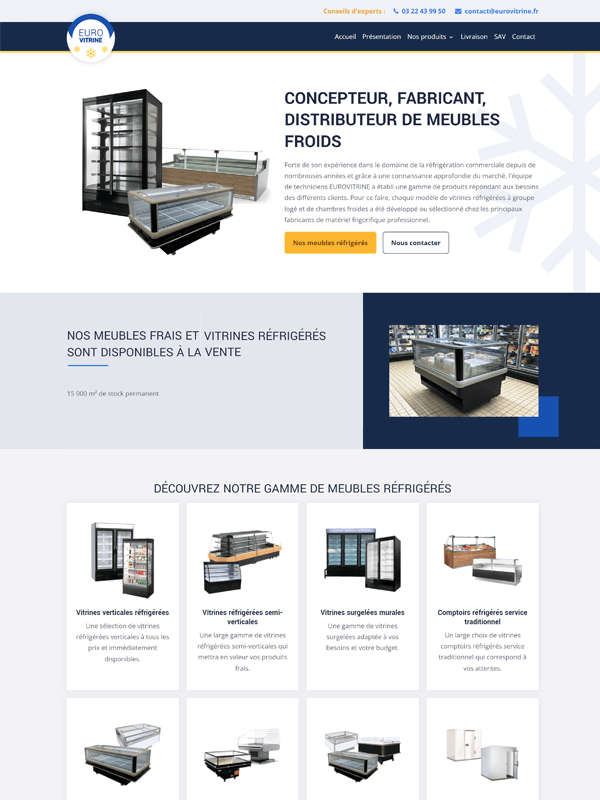 Visitenkarten-Website eines Fensterbauers