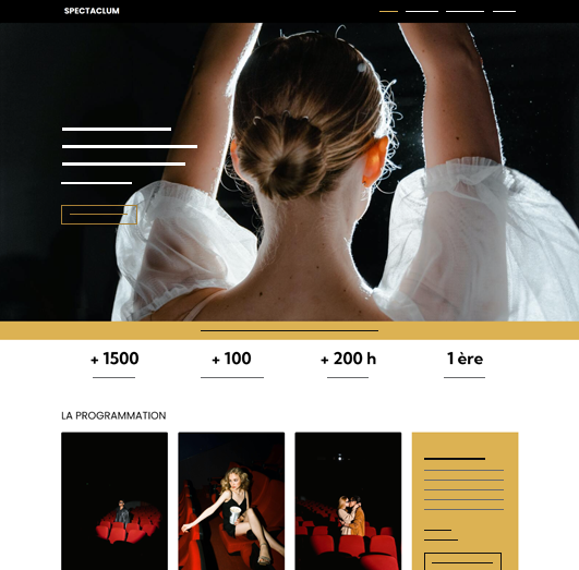 Beispiel für eine Künstler-Website