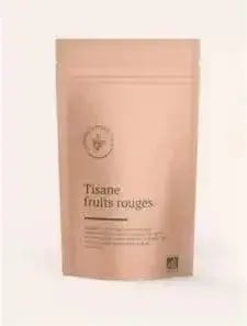 Beutel mit Früchtetee aus roten Beeren