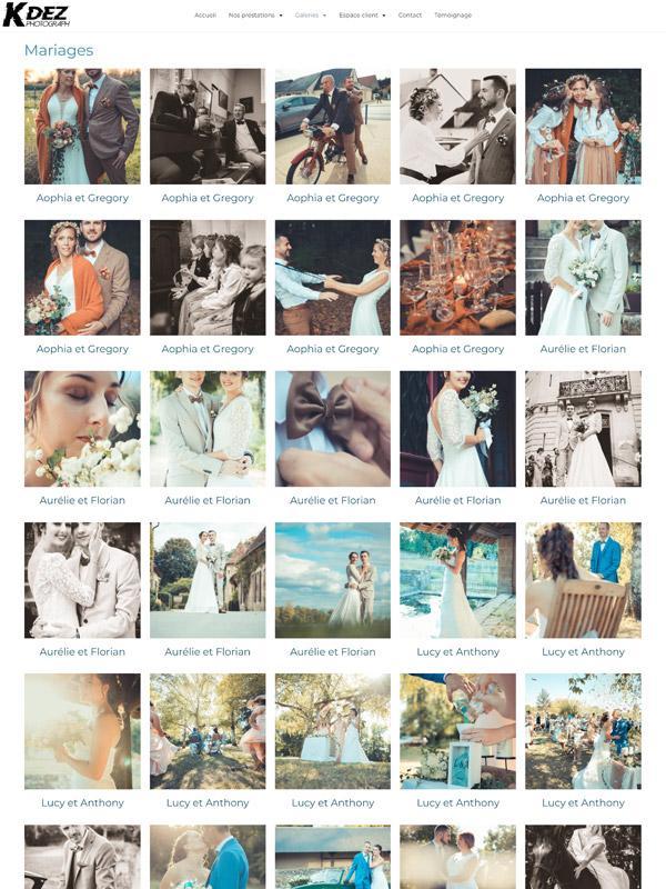 Website eines Fotografen