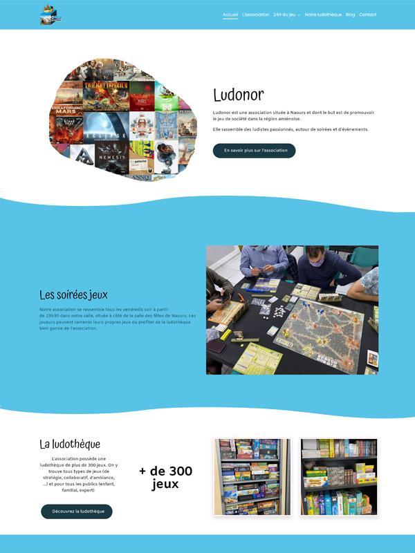 Website eines Spielevereins