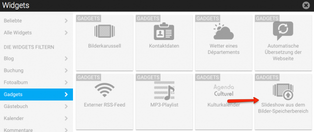 Diashow-Widget